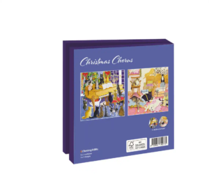 Kaartenmapje met env, vierkant: Christmas Chorus, Pat Scott
