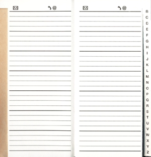 Adresboek: Combi Addressbook A6