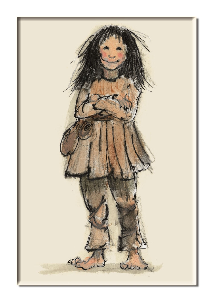 Koelkastmagneet: Ronia the Robber’s daughter, Marit Törnqvist, Astrid Lindgren Company