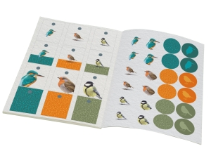 Cadeaupapier: Drie vogels, Elwin van der Kolk, Vogelbescherming Nederland