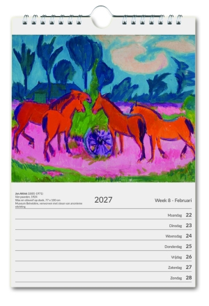 Kunst weekkalender 2027