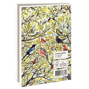 Kaartenmapje met env, klein: Vogels in de tuin, Miriam Bos