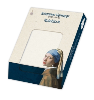 Memo blocnote: Meisje met de parel – Girl with the Pearl Earring, Vermeer, Mauritshuis