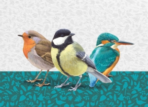 Puzzel (1.000 stukjes): Drie vogels, Elwin van der Kolk, Vogelbescherming Nederland