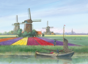 Puzzel (1.000 stukjes): Tulipfields, Sietse Wiersma