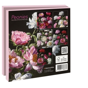 Kaartenmapje met env, vierkant: Peonies, Henriëtte & Roman Reisinger